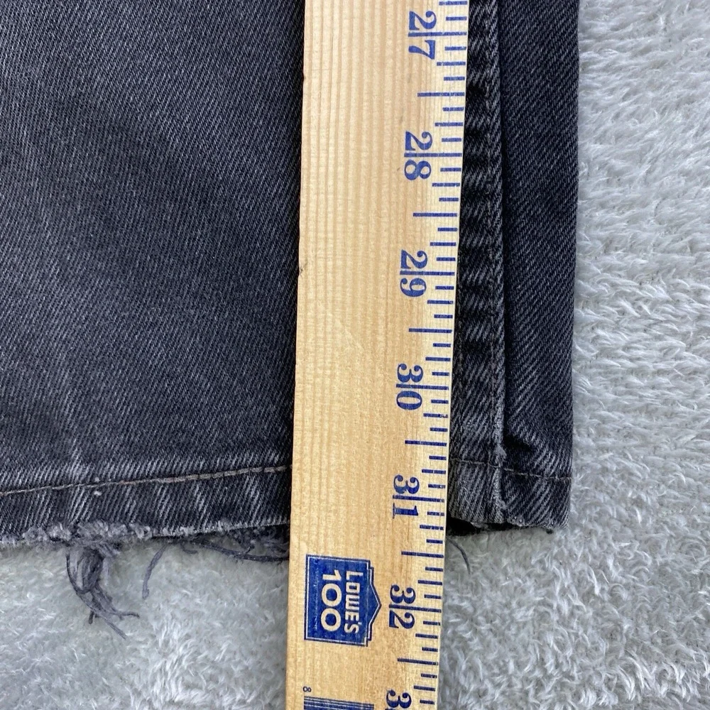 VTG Levis 560 Jeans Men Black 42x32 Loose Fit Tapered USA Made 90s Y2K Grunge